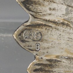 2-delig stel fazanten tafelstukken zilver.