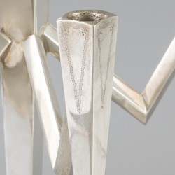 Kandelaar zilver.