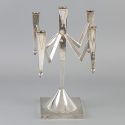 Kandelaar zilver.