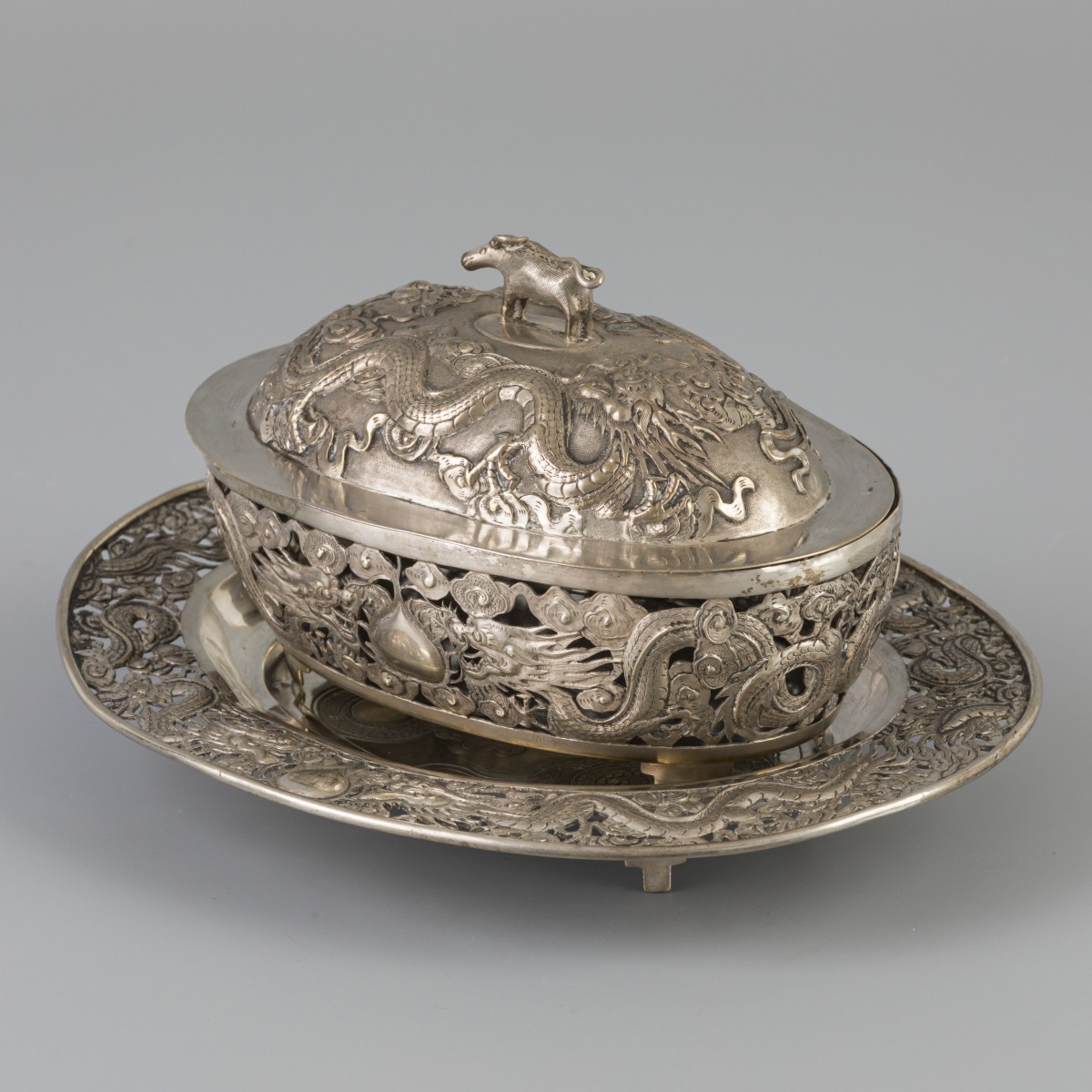 Botervloot  (Chinees export) zilver.