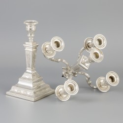 Kandelaar zilver.