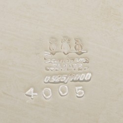 "A double usage" dekschaal zilver.