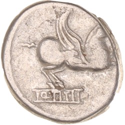 Roman republic. Q. Titius. Denarius. N.D. (90 BC).