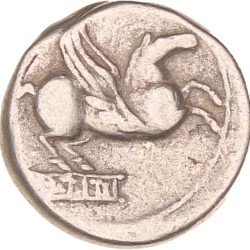 Roman republic. Q. Titius. Denarius. N.D. (90 BC).