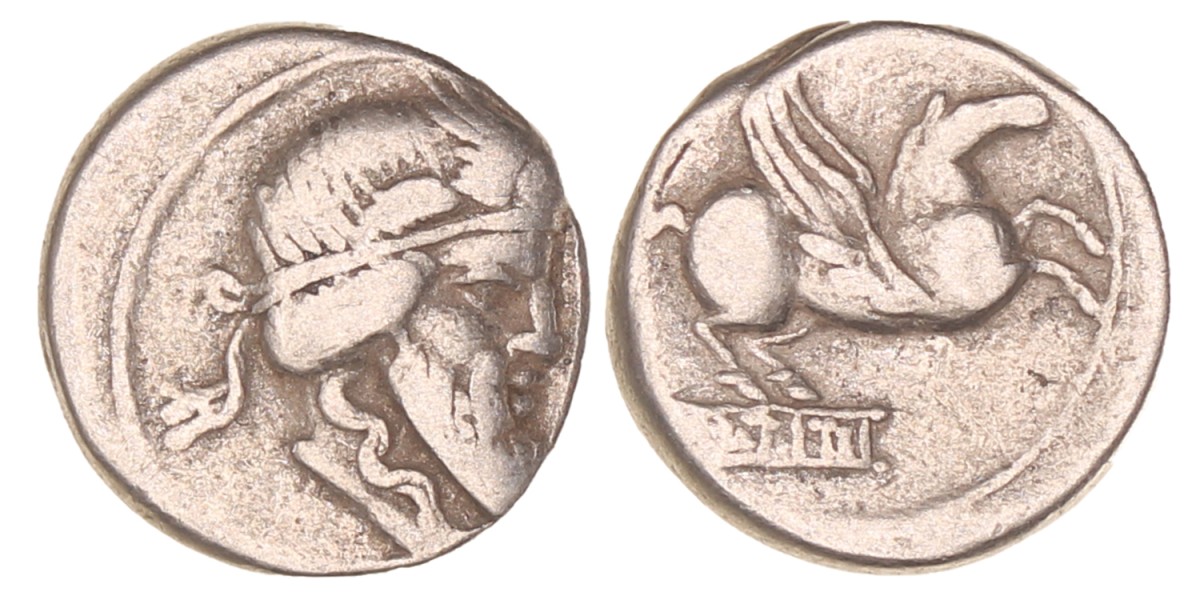 Roman republic. Q. Titius. Denarius. N.D. (90 BC).