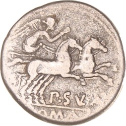 Roman republic. P. Cornelius Sulla. Denarius. N.D. (151 BC).
