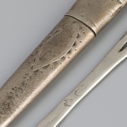 Naaldenkoker (Amsterdam, Johannes A. Timmermans 1775-1811) zilver.