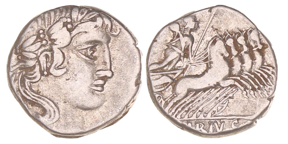 Roman republic. C. Vibius C.f. Pansa. Denarius. N.D. (89 - 88 BC).