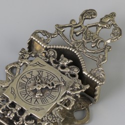 Miniatuur Friese stoelklok zilver.
