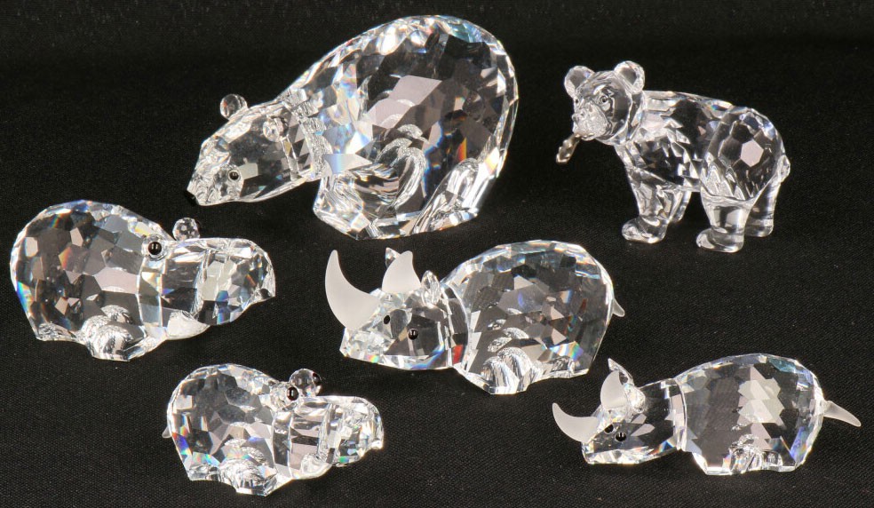 (6) delig lot Swarovski miniaturen