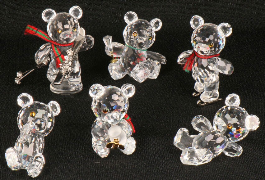 (6) delig lot Swarovski miniaturen