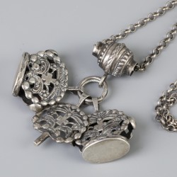 Jasseron ketting zilver.