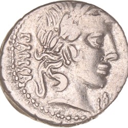 Roman republic. C. Vibius C.f. Pansa. Denarius. N.D. (89 - 88 BC).