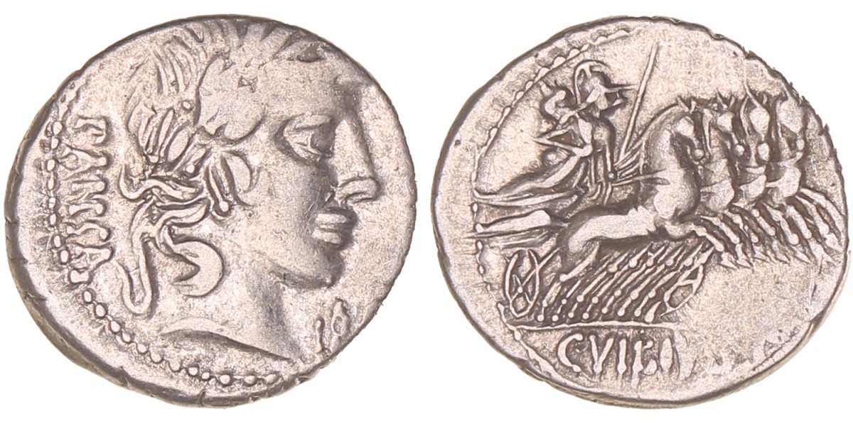 Roman republic. C. Vibius C.f. Pansa. Denarius. N.D. (89 - 88 BC).