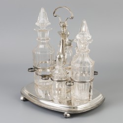 Cruet Stand (Amsterdam, Pieter Gerard Petersen 1816-1846) zilver.