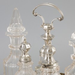 Cruet Stand (Amsterdam, Pieter Gerard Petersen 1816-1846) zilver.
