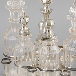 Cruet Stand (Amsterdam, Pieter Gerard Petersen 1816-1846) zilver.