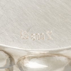 Flessenbak zilver.