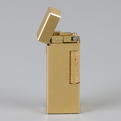Dunhill 'rollagas' aansteker verguld.