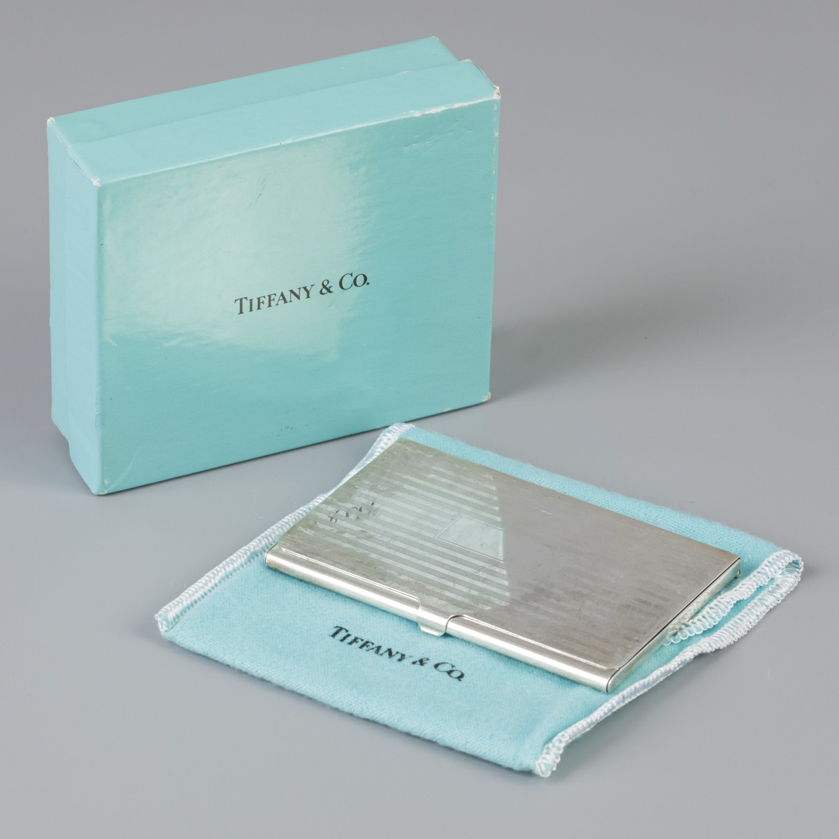 Visitekaartjeshouder Tiffany & Co. zilver.