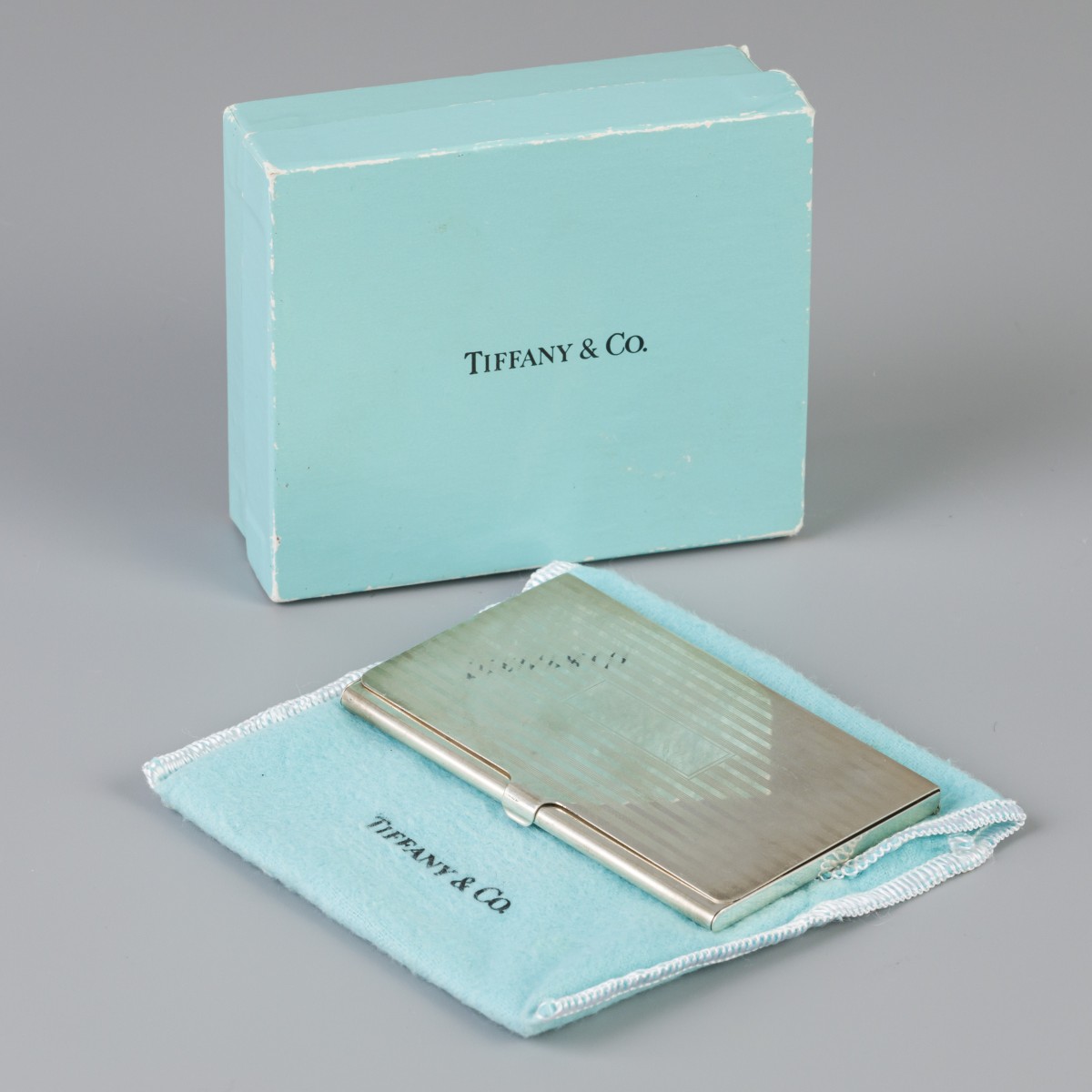 Visitekaartjes-etui Tiffany & Co. zilver.