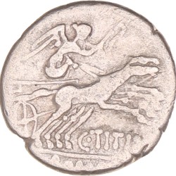 Roman republic. C. Titinius Gadaeus. Denarius. N.D. (141 BC).