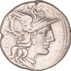 Roman republic. C. Titinius Gadaeus. Denarius. N.D. (141 BC).