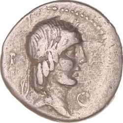 Roman republic. L. Calpurnius Piso L.f. Frugi. Denarius. N.D. (90 - 89 BC).