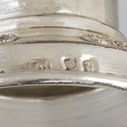 2-delige set Judaica kandelaren zilver.