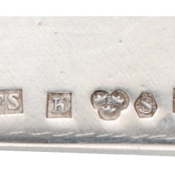 Sterling zilveren Zweedse design broche bezet met malachiet.