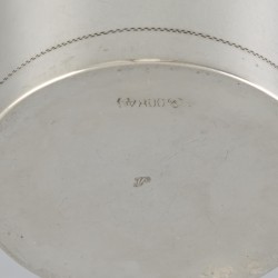 Drinkbeker zilver.