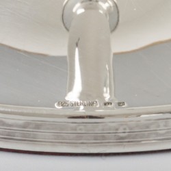 2-delige set kandelaren zilver.