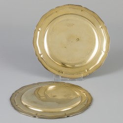 2-delige set schaaltjes Tiffany & Co. verguld zilver.