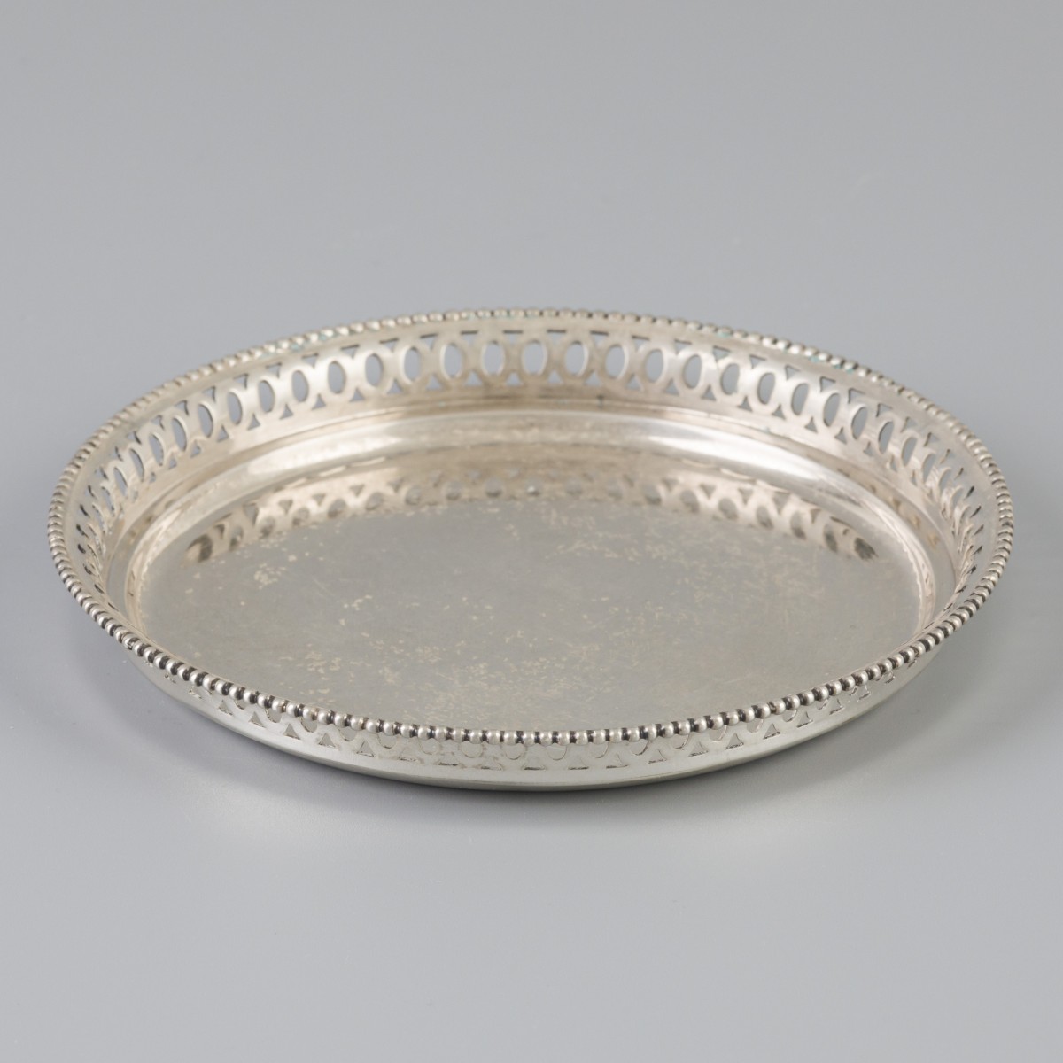 Flessenbak zilver.