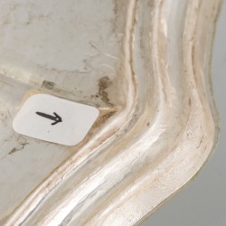 Coupe op voet zilver.