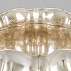 Coupe op voet zilver.