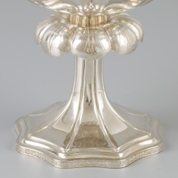 Coupe op voet zilver.