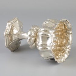 Coupe op voet zilver.