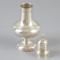 Strooibus zilver.