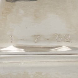 Kandelaar zilver.