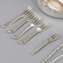 7-delig lot miniaturen zilver.