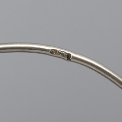 Miniatuur rouletteman / tombola zilver.