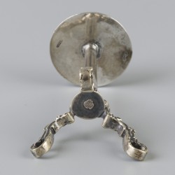 Miniatuur rouletteman / tombola zilver.