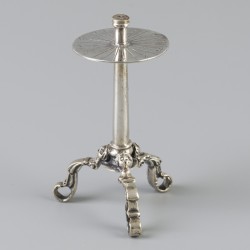 Miniatuur rouletteman / tombola zilver.