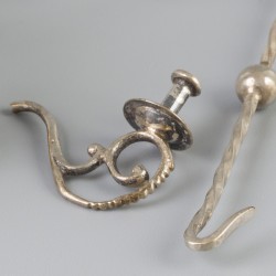 Miniatuur kroonluchter zilver.