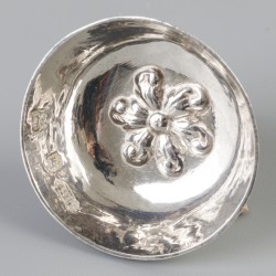 Miniatuur spoelkom zilver.