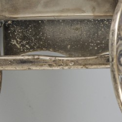 Koninklijke koets miniatuur zilver.