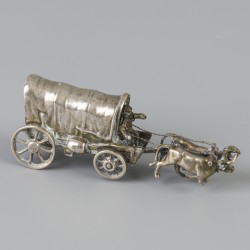 2-delige set miniaturen zilver.