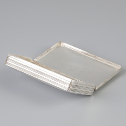 Tabaksdoos zilver.