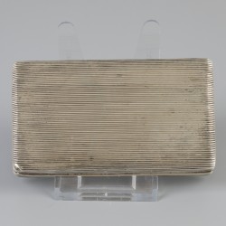 Tabaksdoos (Schoonhoven, Abraham van Willenswaard 1830) zilver.